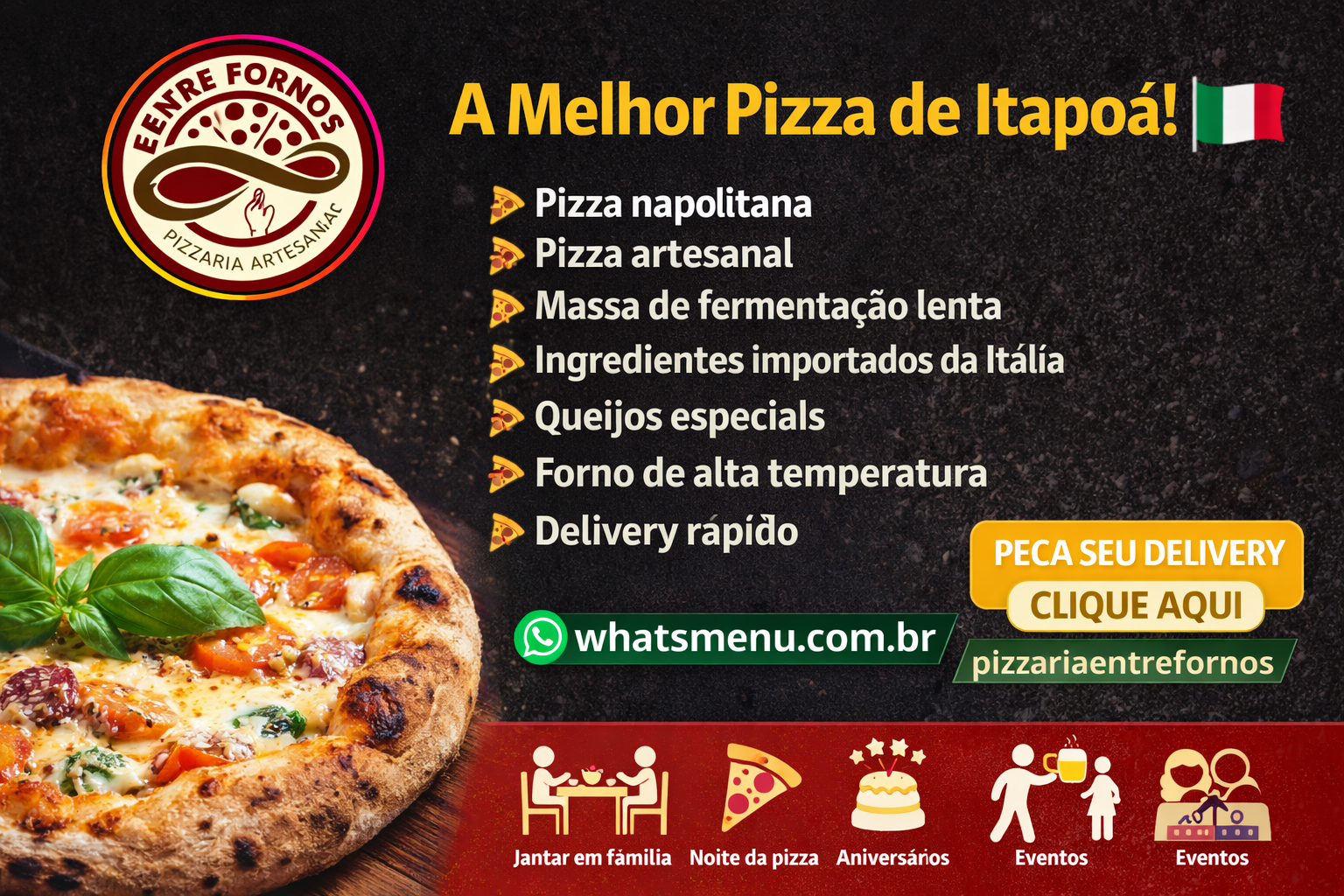 Cardápio Online - Pizzaria Entre Fornos
